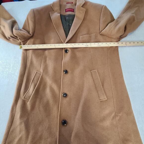 Mantoni men's Italian wool & cashmere brown Size 48r Old Money Capsule Classic - Picture 4 of 11